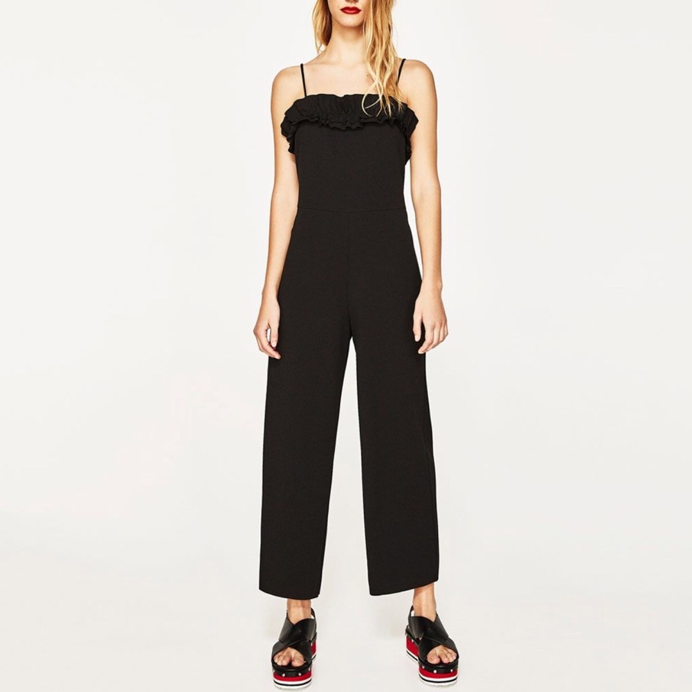 Zara cropped jumpsuit